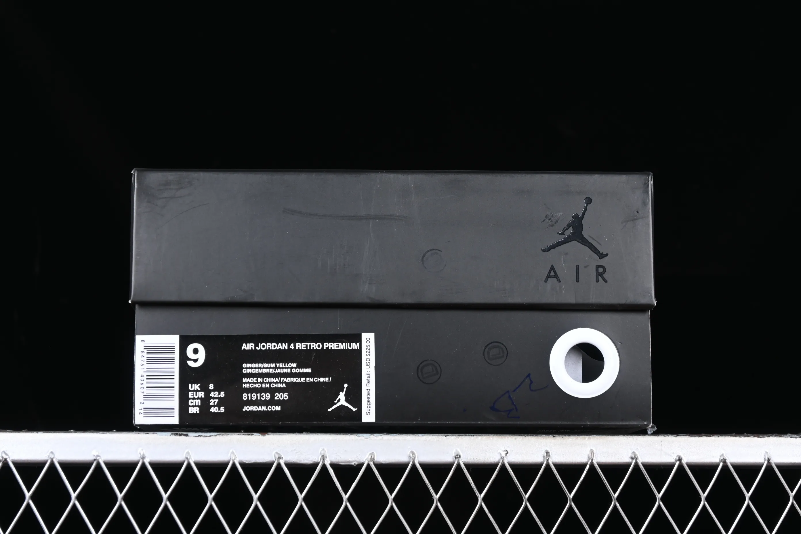 All categories Air Jordan Jordan series basketball shoes Air Jordan 4 Air Jordan 4 Premium "Ginger" AJ4 Joe 4 Hermes Yellow 819139-205